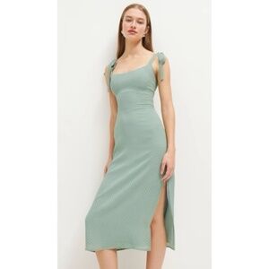 Reformation Mint Green Besse Dress in Verine